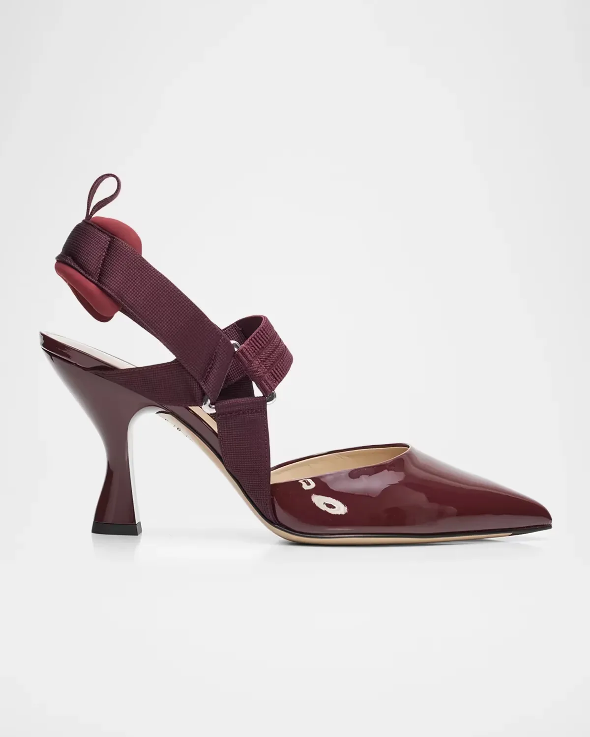 85mm Vernice Patent Leather Slingback Pumps by FENDI