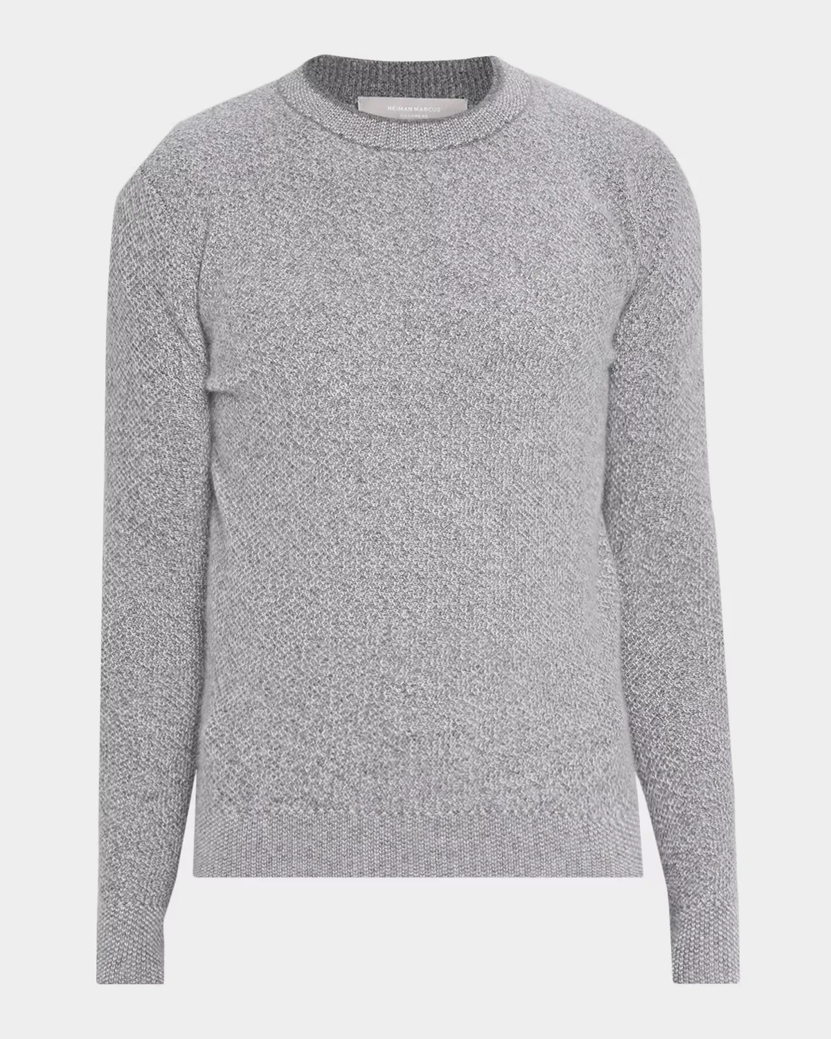 Cashmere Pique Stitch Crewneck Sweater by Neiman Marcus