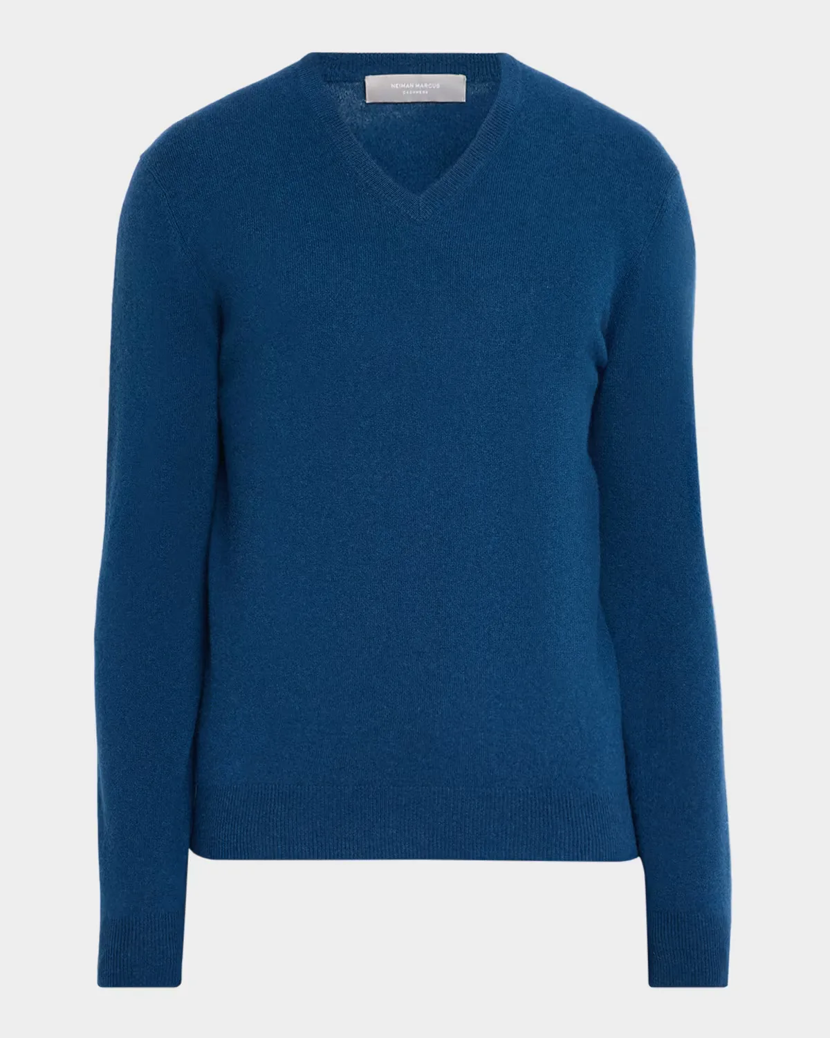 Cashmere V-Neck Sweater - DENIM by Neiman Marcus