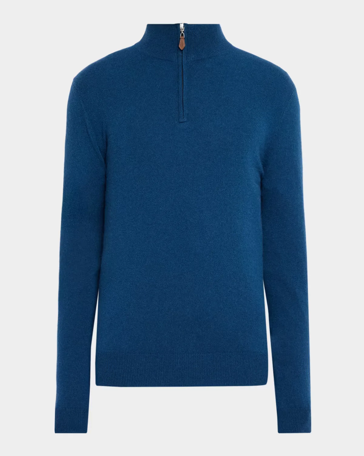 Cashmere Quarter-Zip Sweater - DENIM by Neiman Marcus