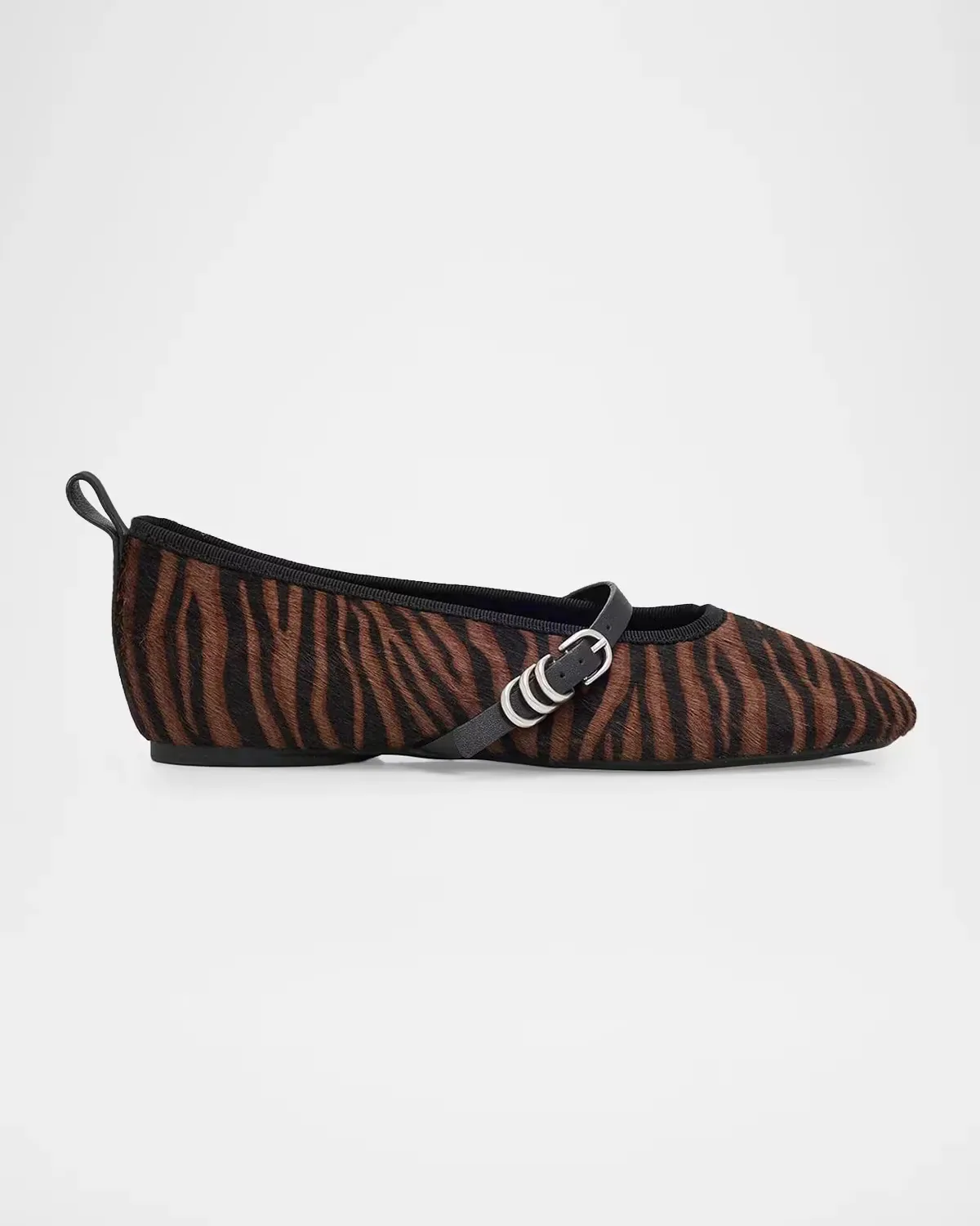 Spire Zebra Calf Hair Mary Jane Ballerina Flats by rag & bone