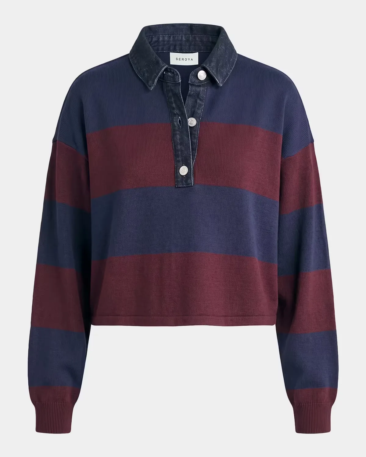 Filipa Striped Rugby Top by SEROYA