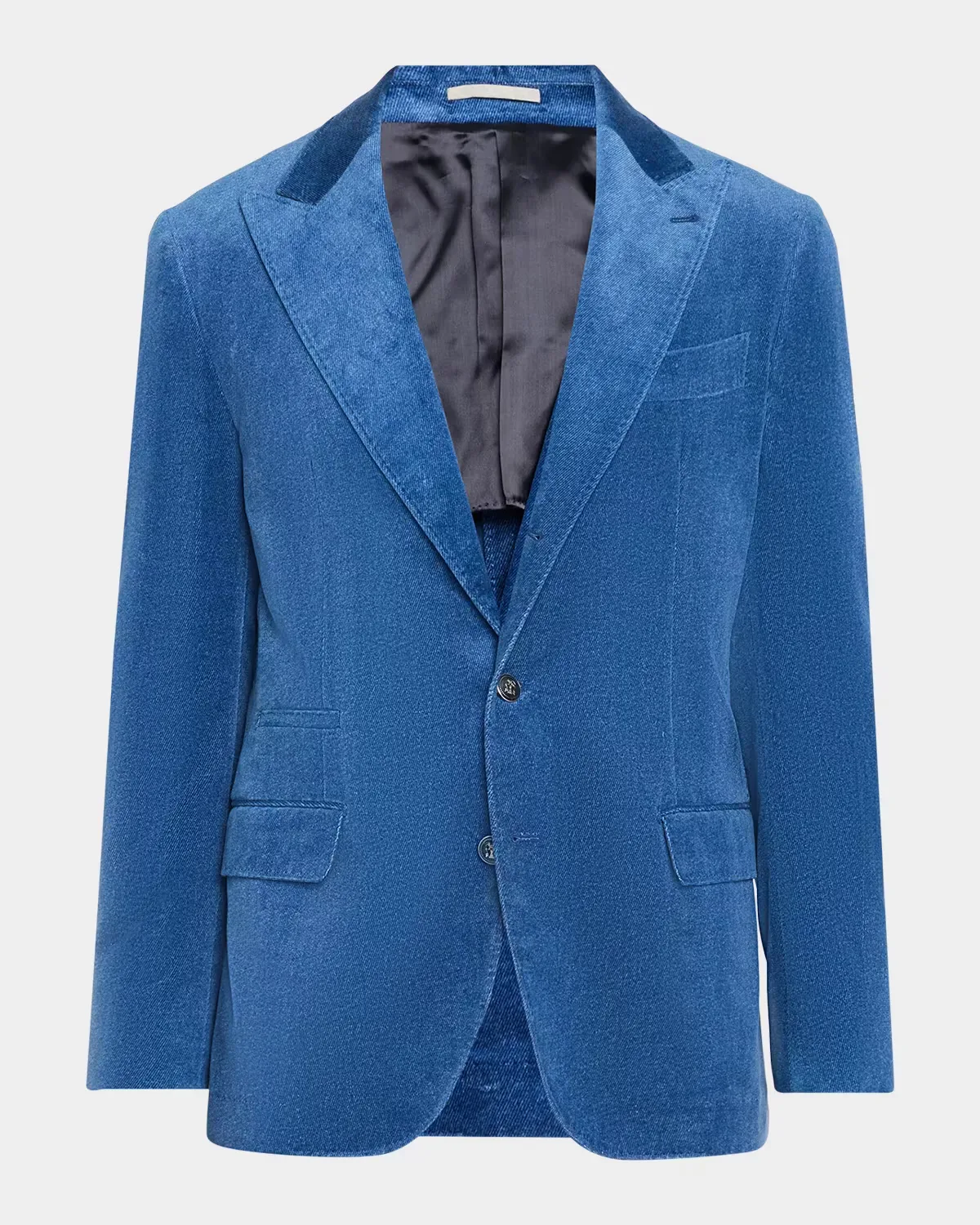 Velvet Single-Breasted Suit Jacket by Brunello Cucinelli