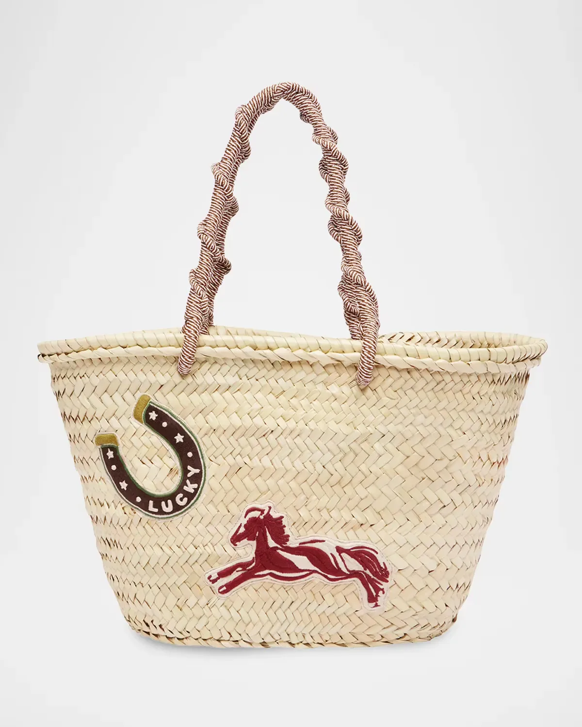 Ace Midi Woven Basket Bag by ALMAIS