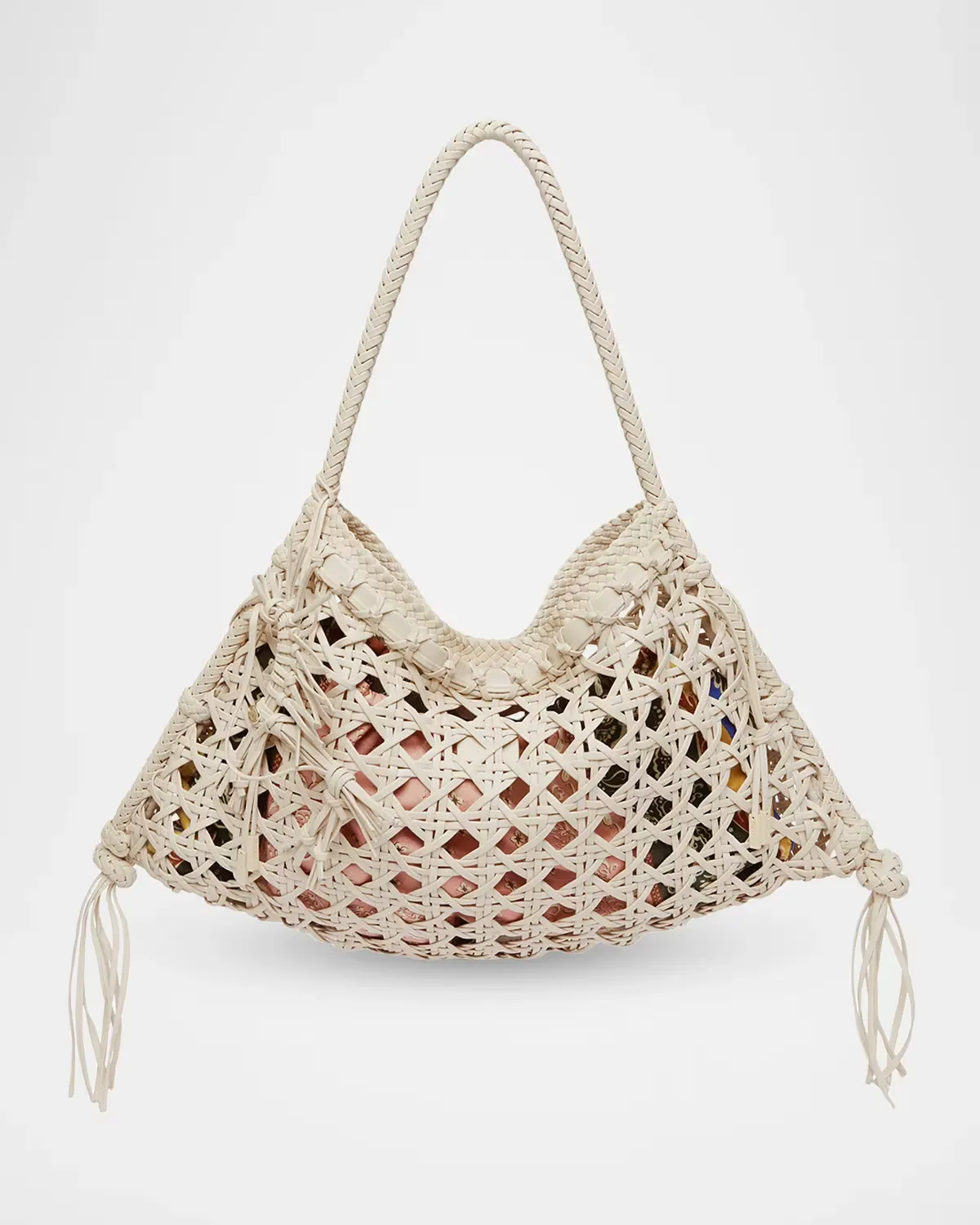 Woven Leather Maxi Tote Bag
