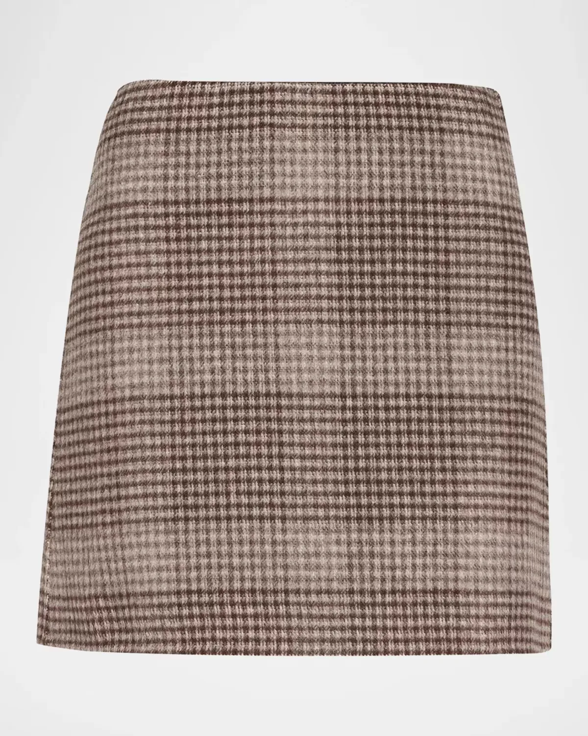 Plaid Tweed Mini Skirt by Theory