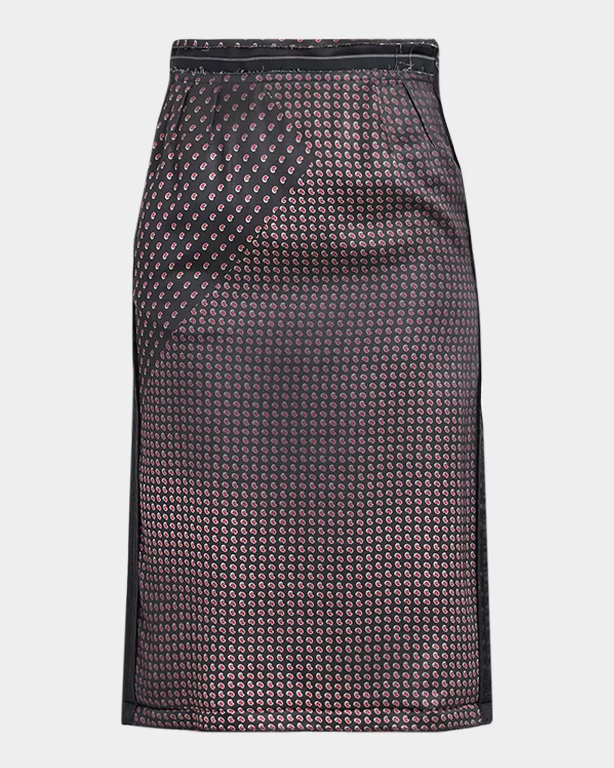 Paisley Pencil Midi Skirt by Maison Margiela