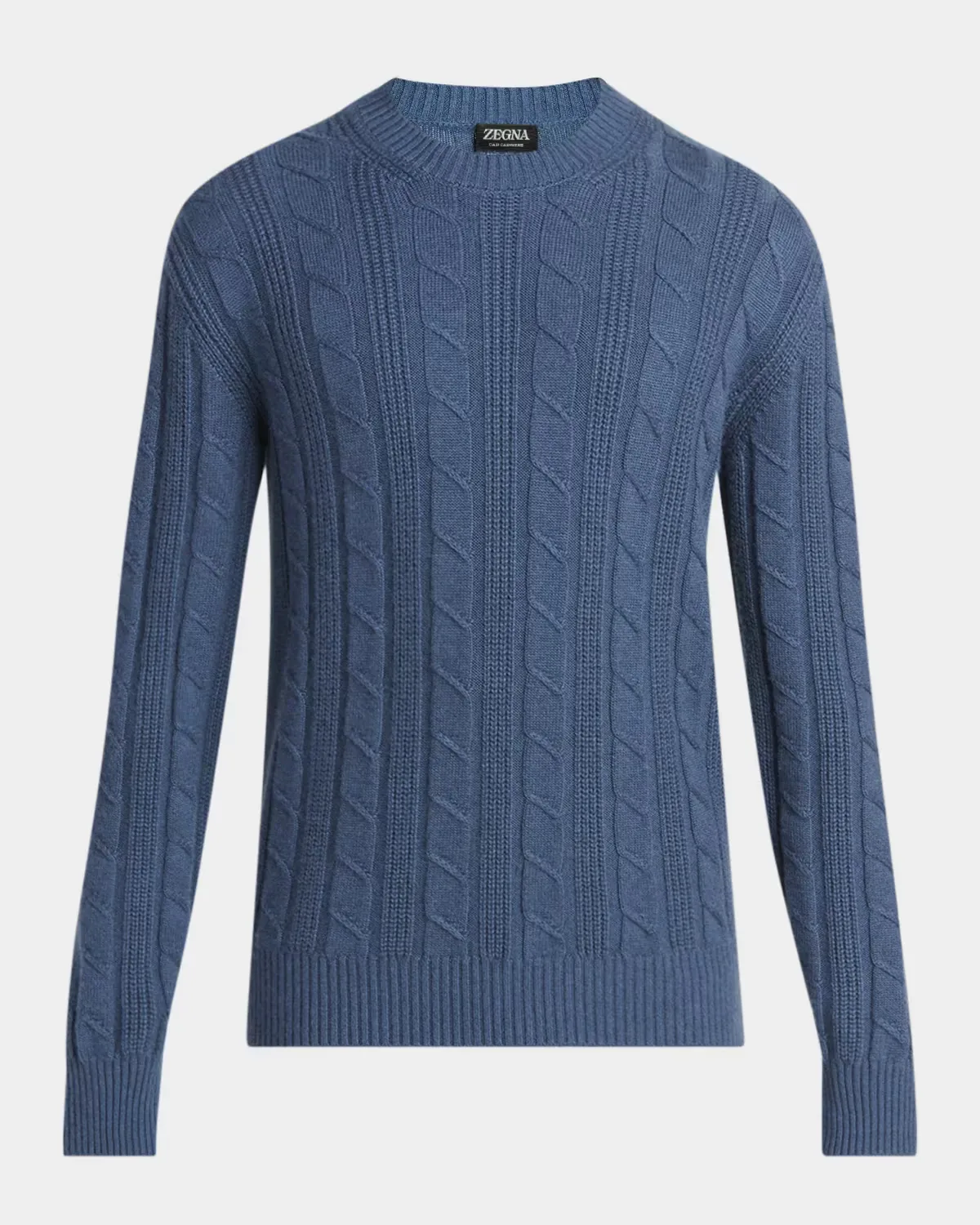 Oasi Cashmere Cable Crewneck Sweater by ZEGNA