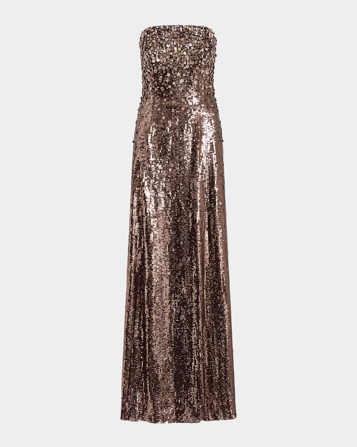 Rey Strapless Embellished Column Gown