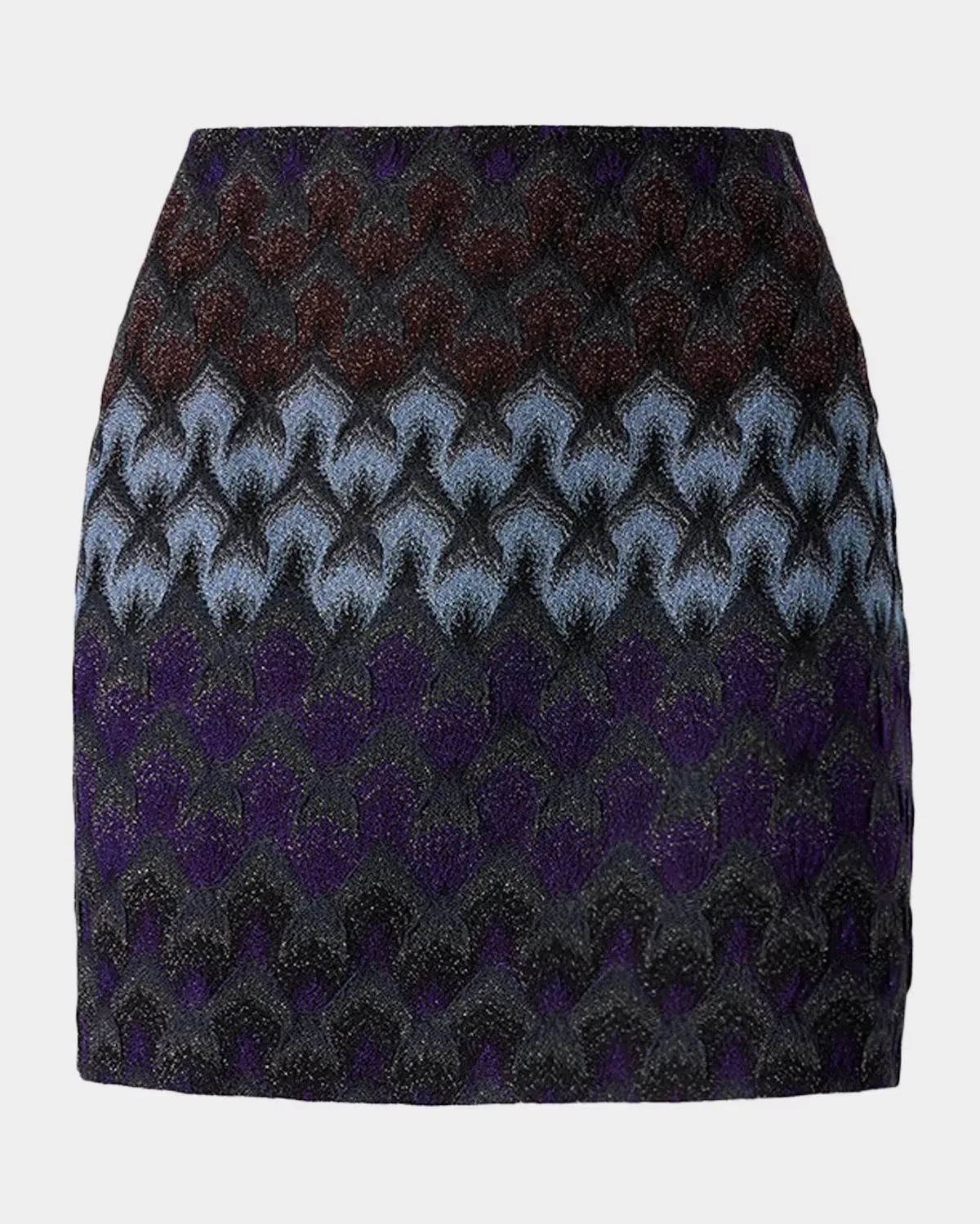 Metallic Lace Knit Mini Skirt by Missoni