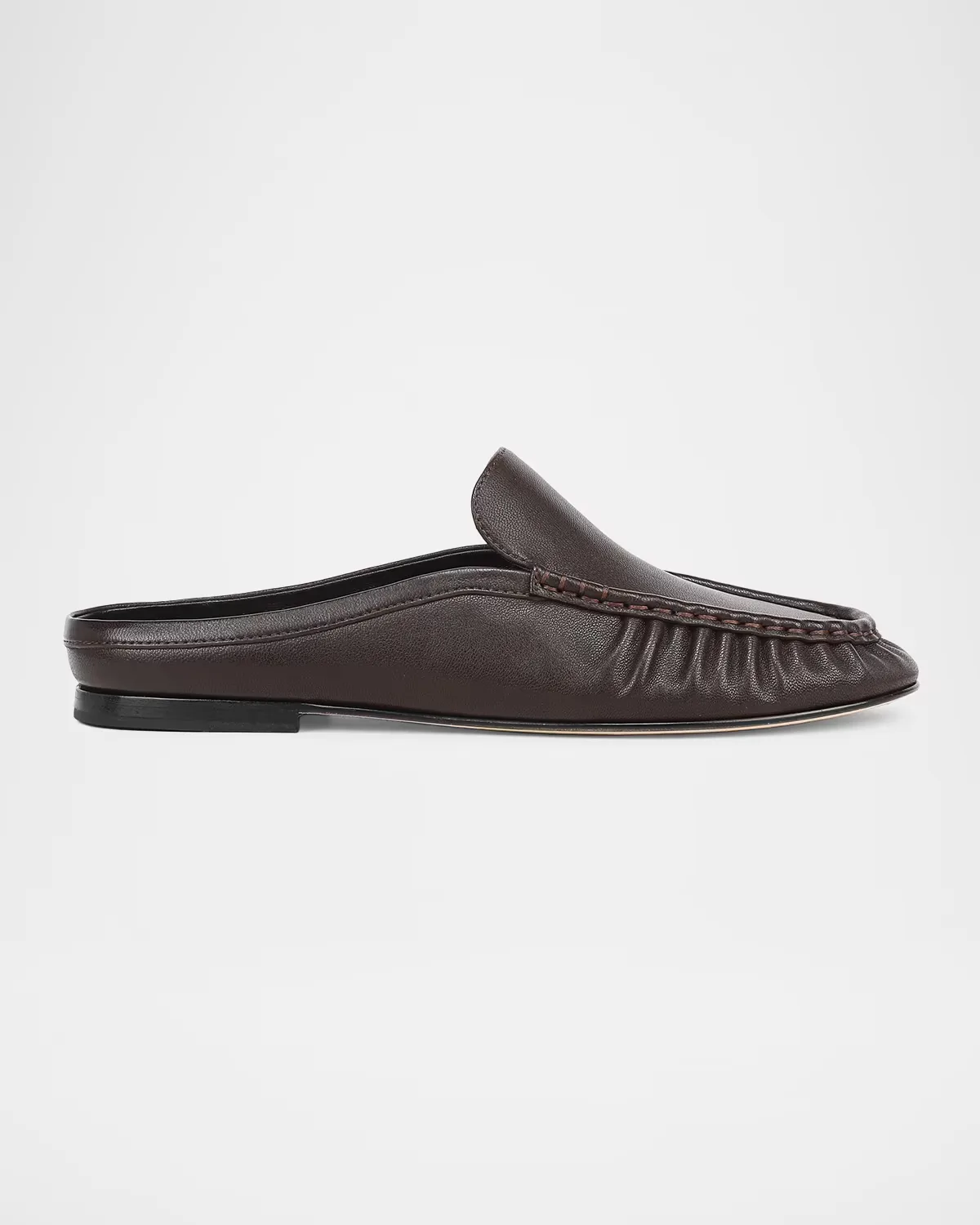 Tevin Leather Loafer Mules by Vince