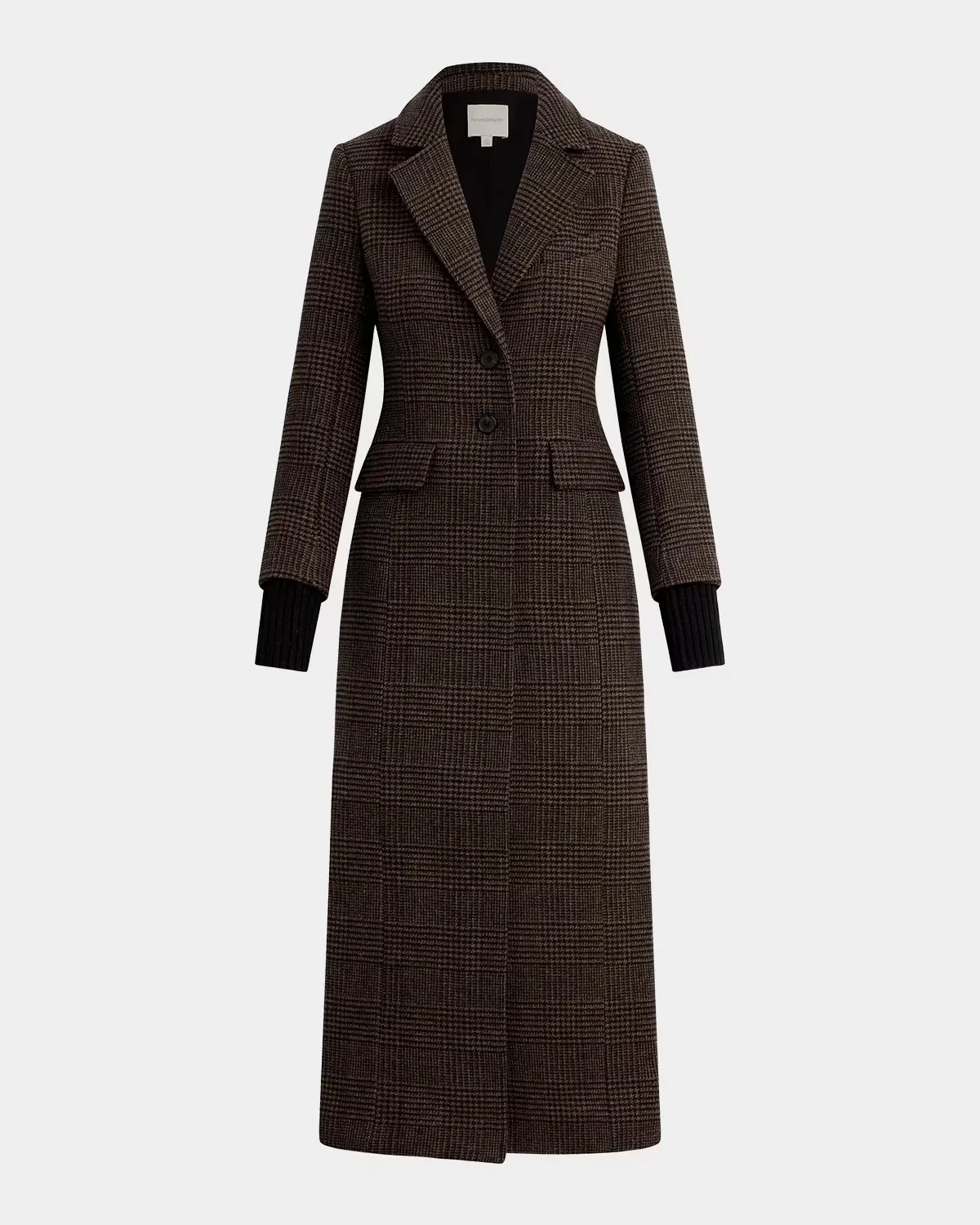 The City Houndstooth Plaid Coat by Favorite Daughter