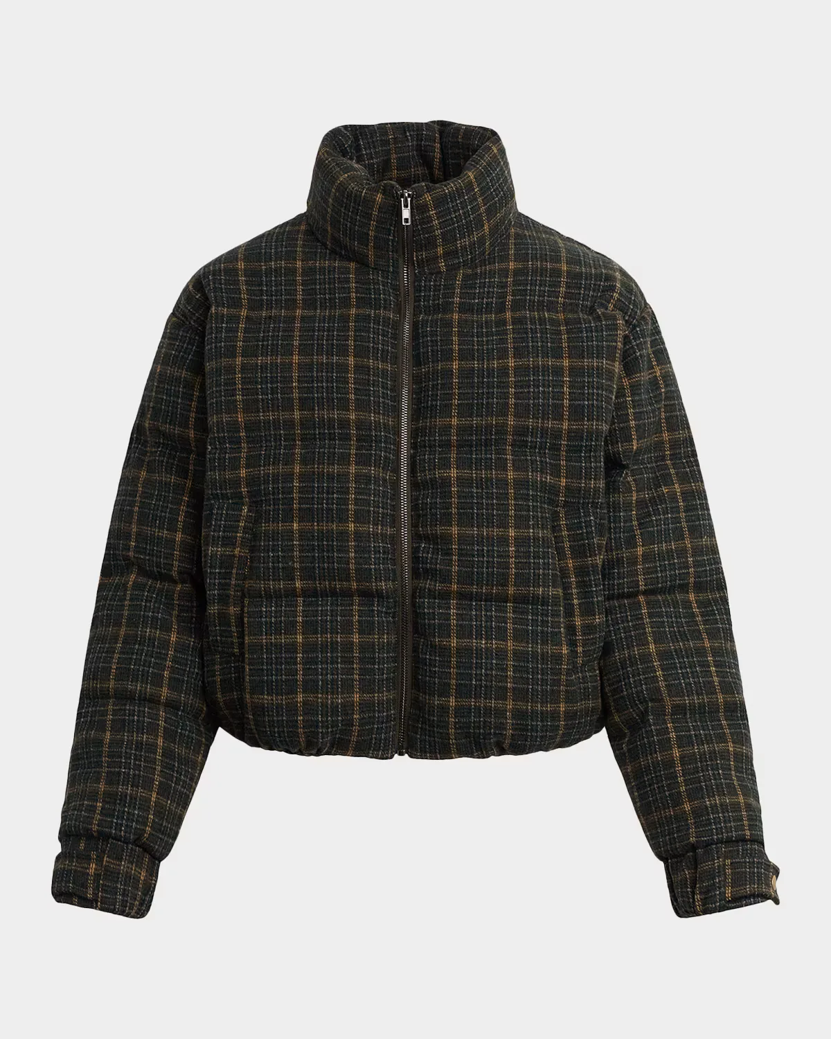 The Bruna Brushed Plaid Puffer Jacket by Joe & apos;s Jeans