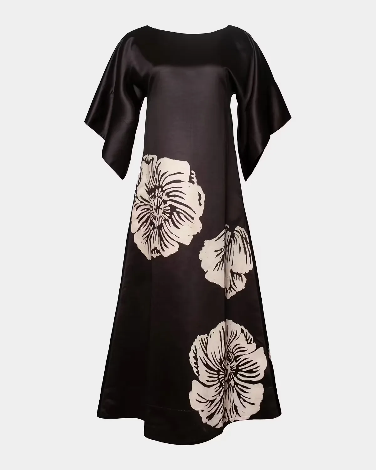 Spinnaker Floral-Print Satin Maxi Dress by Frances Valentine