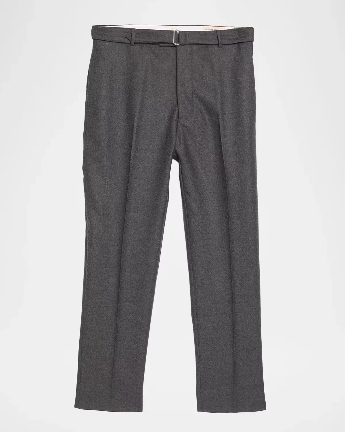 Wool Flat-Front Belted Trousers by Officine Gnrale