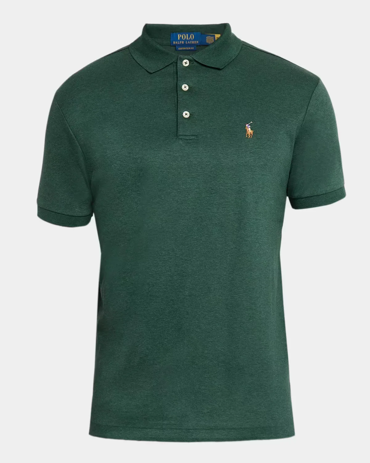 Custom Slim Fit Big Pony Mesh Polo Shirt