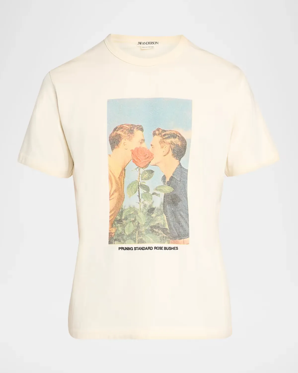 Kissing Graphic Cotton T-Shirt by JW Anderson