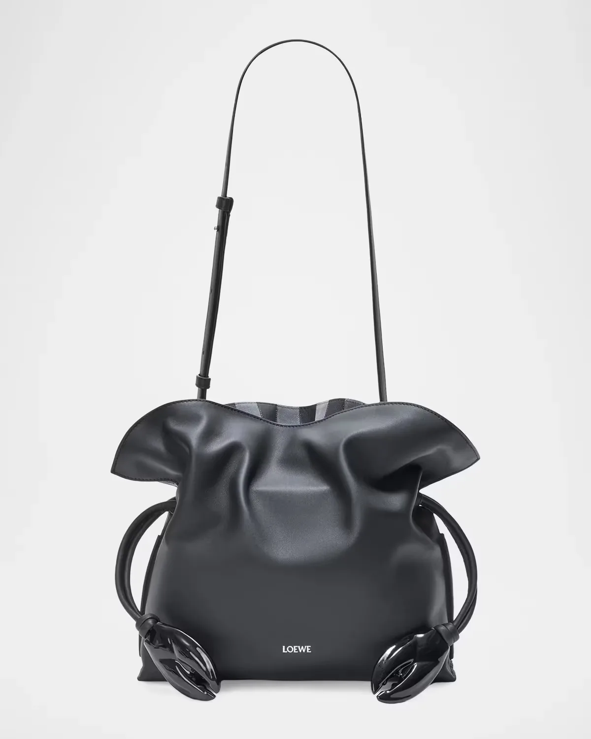 Flamenco Leather Claw-Embellished Clutch Bag by LOEWE