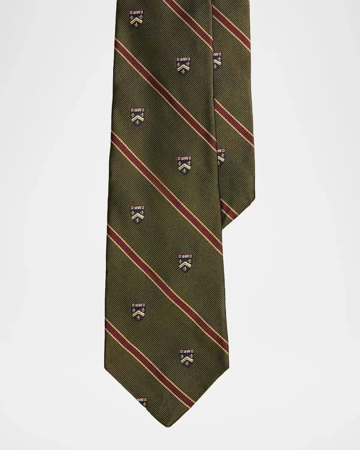 Heraldic Club Check Silk Tie by Polo Ralph Lauren