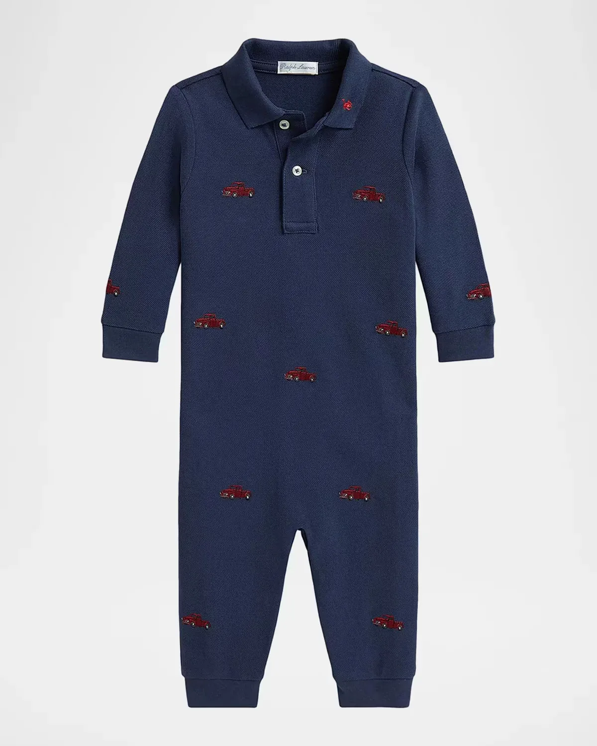 Embroidered Polo Coveralls by Ralph Lauren