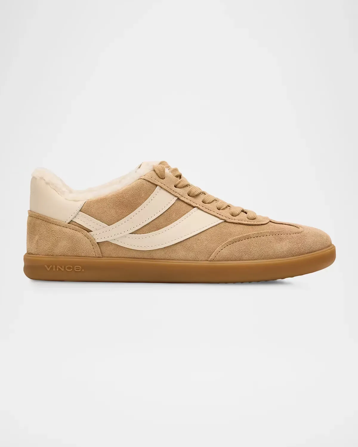 Oasis Shearling-Lined Suede Low-Top Sneakers