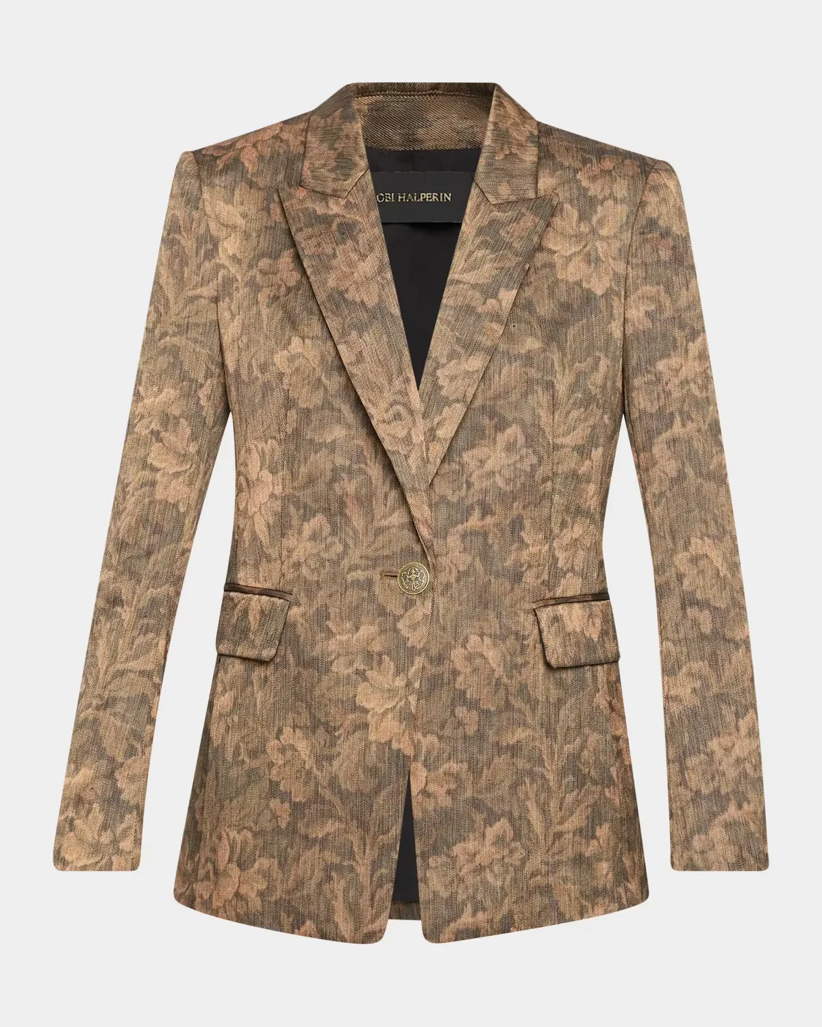 Lisa Single-Button Floral Jacket by Kobi Halperin
