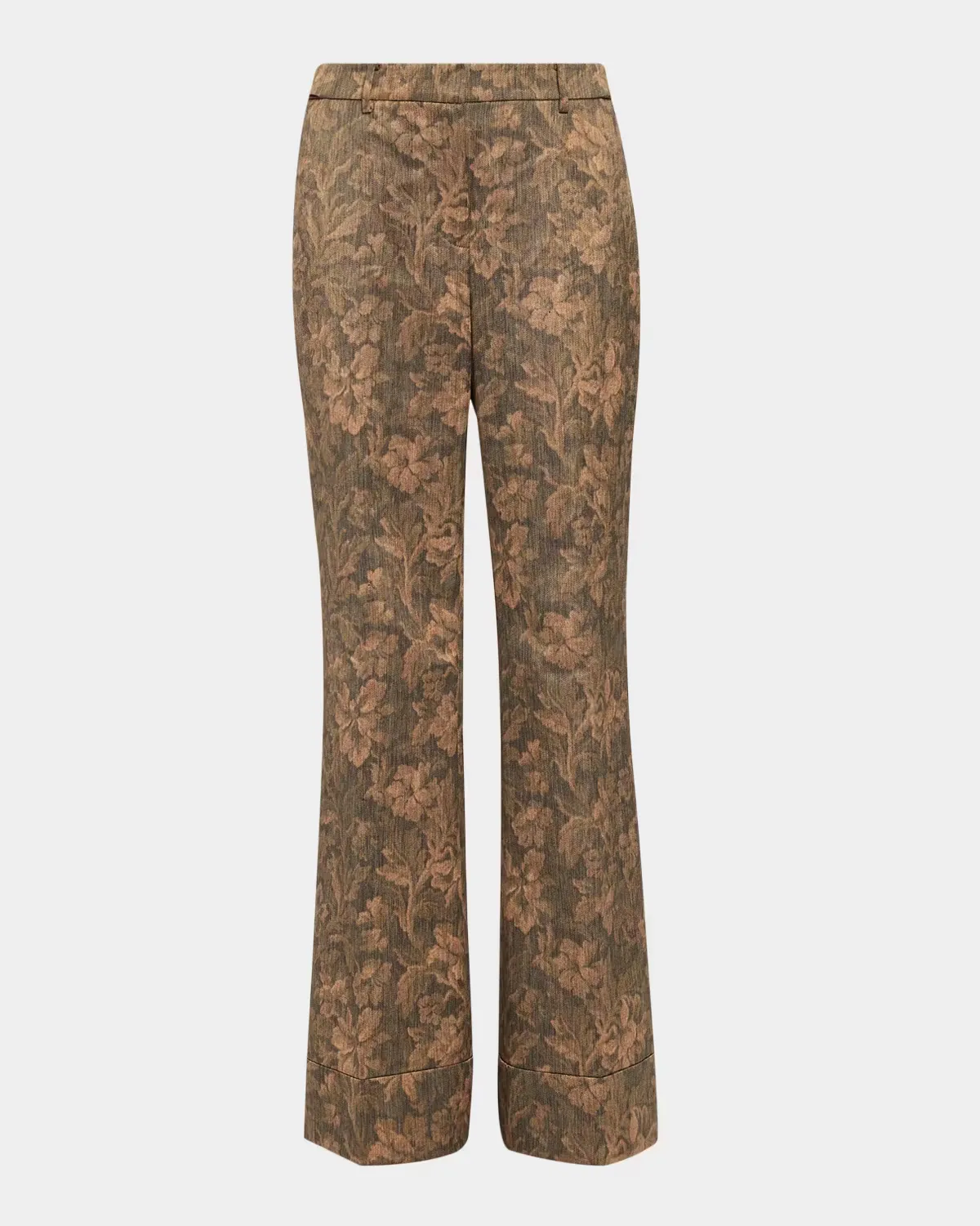 Melanie Floral Flare-Leg Pants