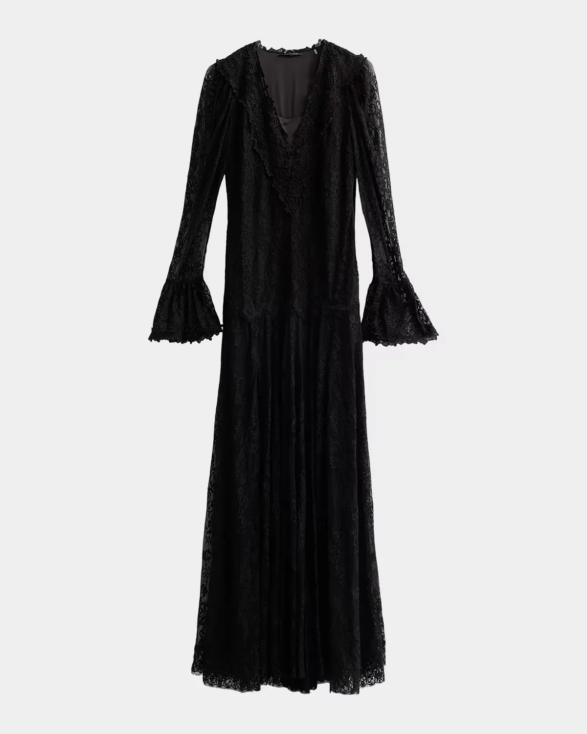 Tori Lace-Trim Lace Maxi Dress by Kobi Halperin