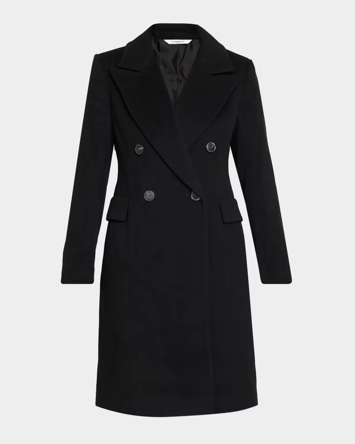 Kaia Double-Breasted Italian Wool Jacket by Fleurette