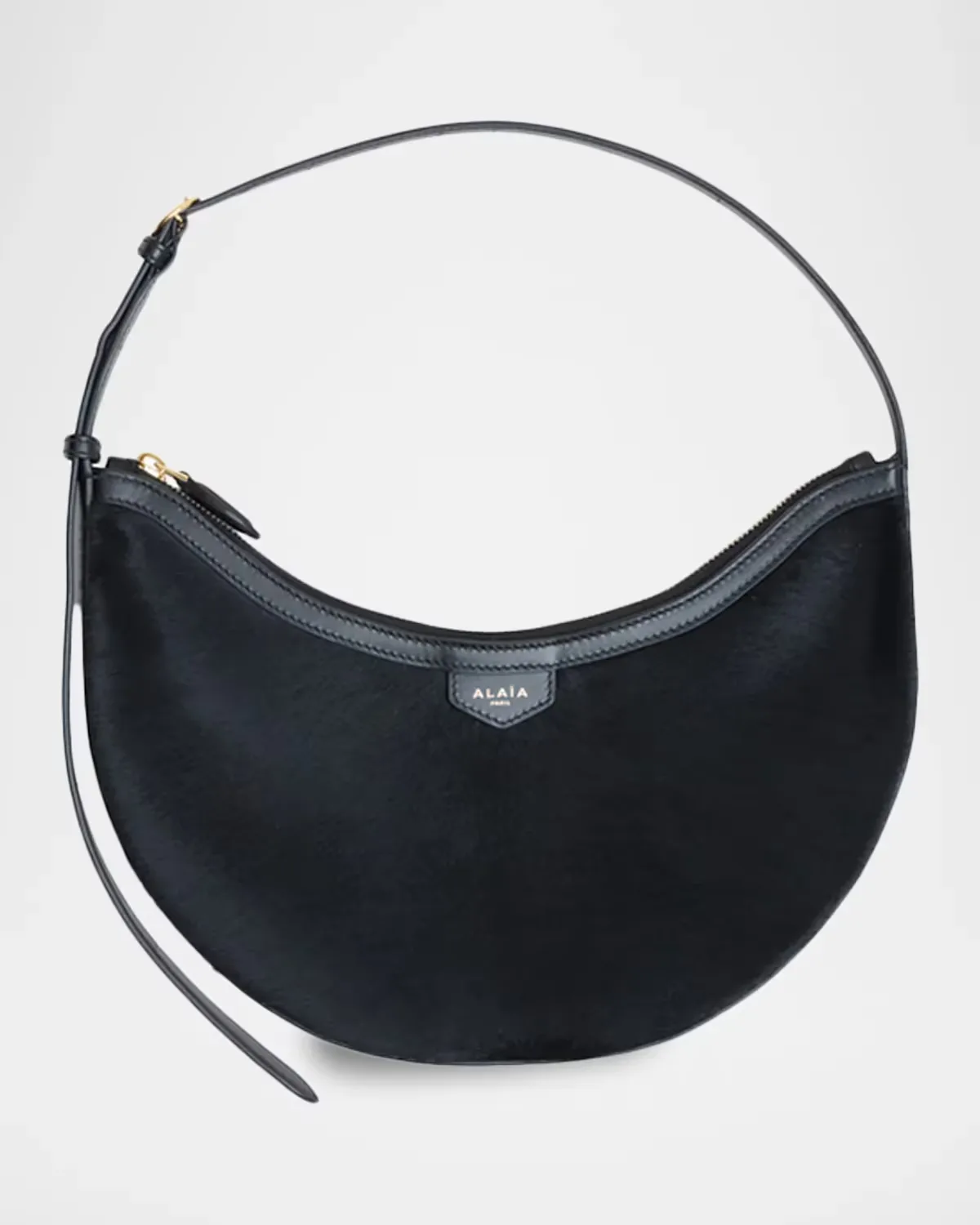 One Piece Demi-Lune Calf-Hair Bag by ALAA