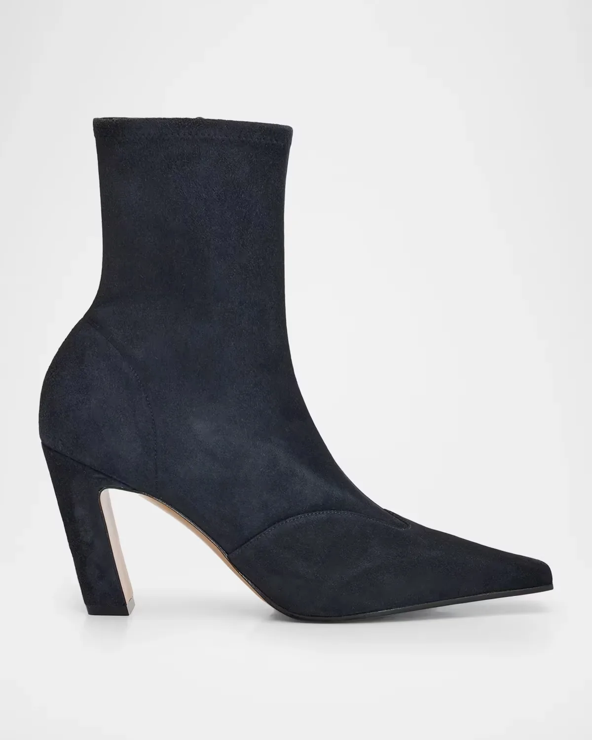 85mm Nevada Suede Ankle Boots by Khaite
