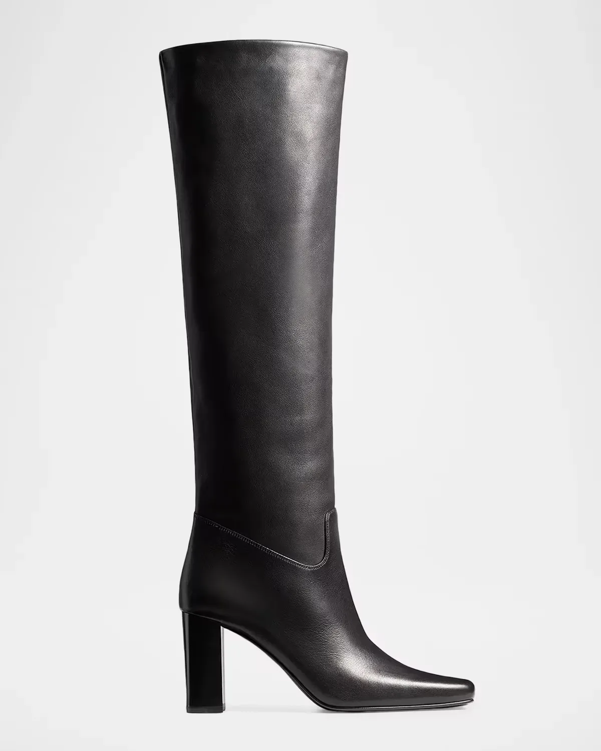 Petra 85MM Leather Knee-High Boots by Khaite
