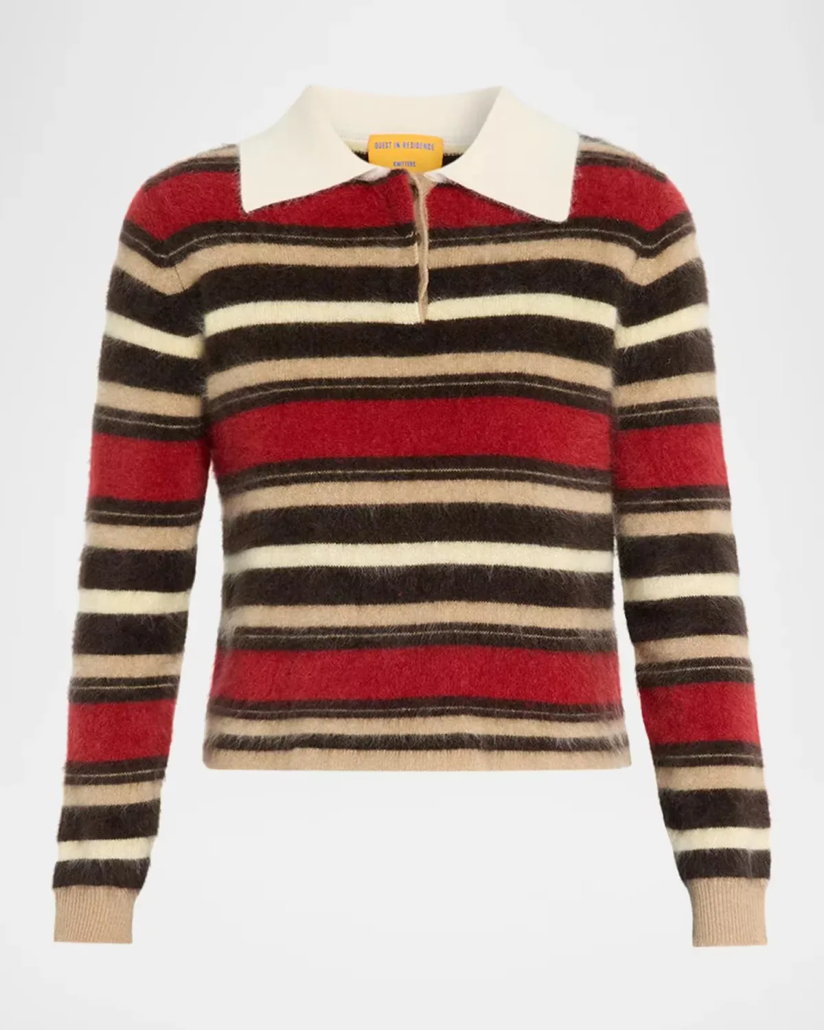 Grizzly Cashmere Crop Rugby Sweater