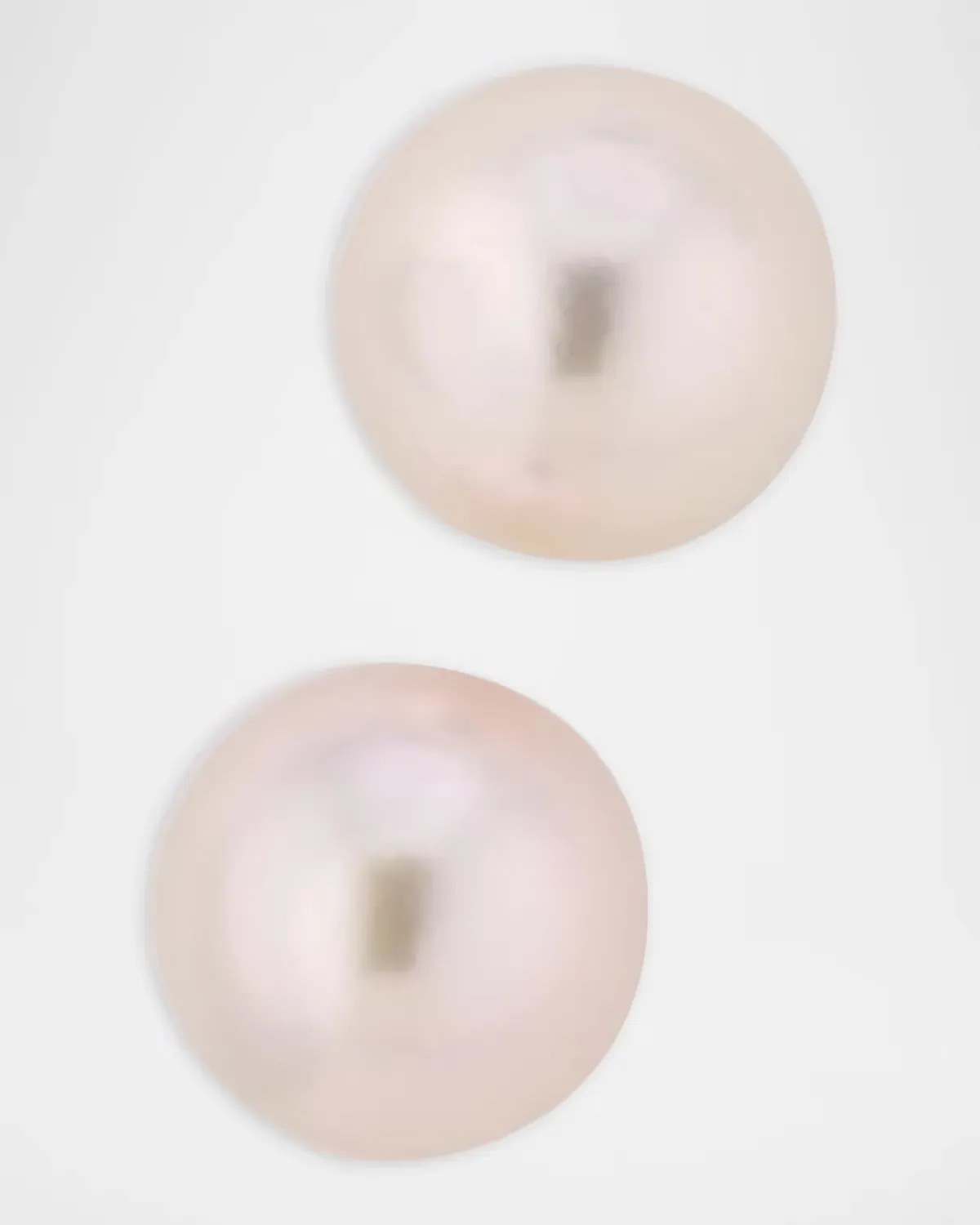 18K White Gold 7.5x8mm Akoya Pearl Stud Earrings