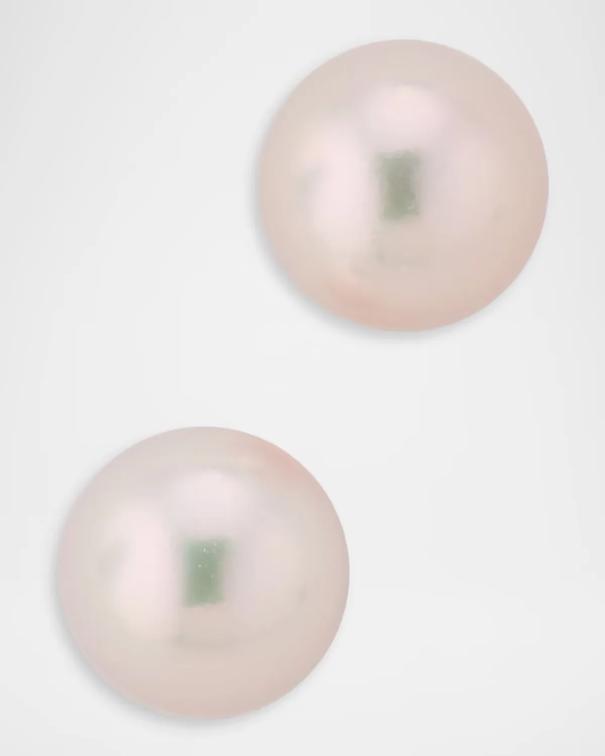 18K Yellow Gold 6x6.5mm Akoya Pearl Stud Earrings by Belpearl