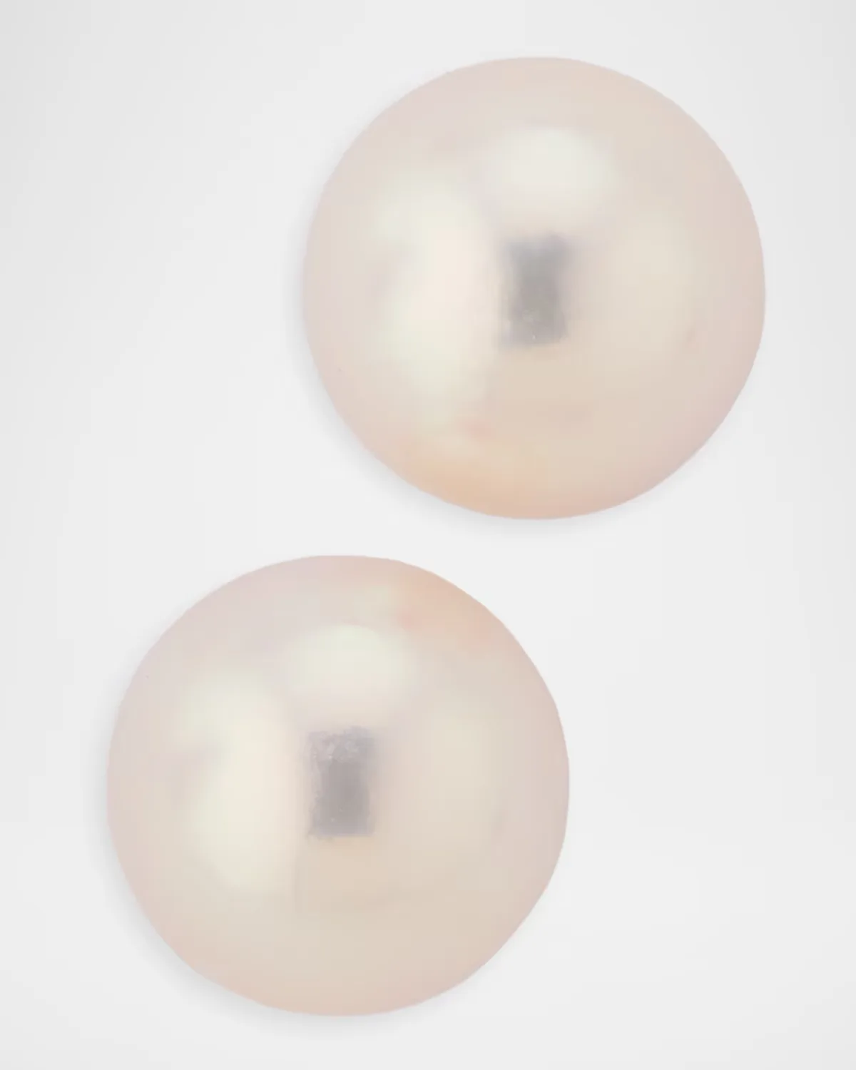 18K White Gold 9mm Akoya Pearl Stud Earrings