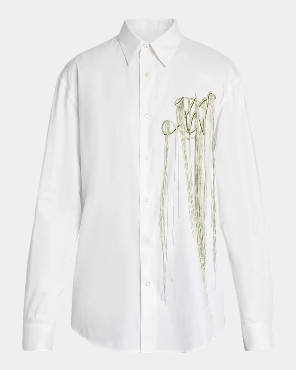 Caper Embellished Cotton Poplin Shirt by Dries Van Noten