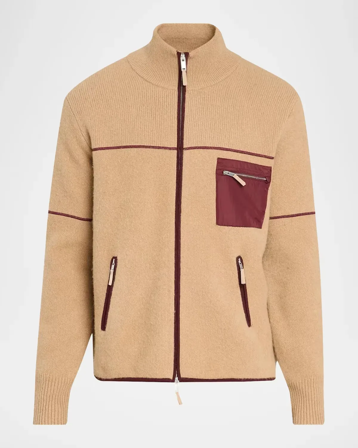 Louis Felted Wool-Cashmere Zip-Front Jacket by Guest in Residence