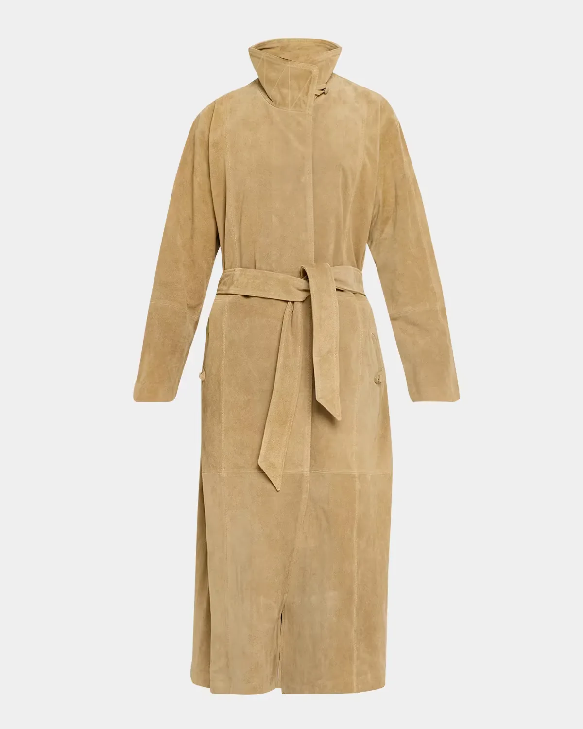 Marlene Suede Trench Coat