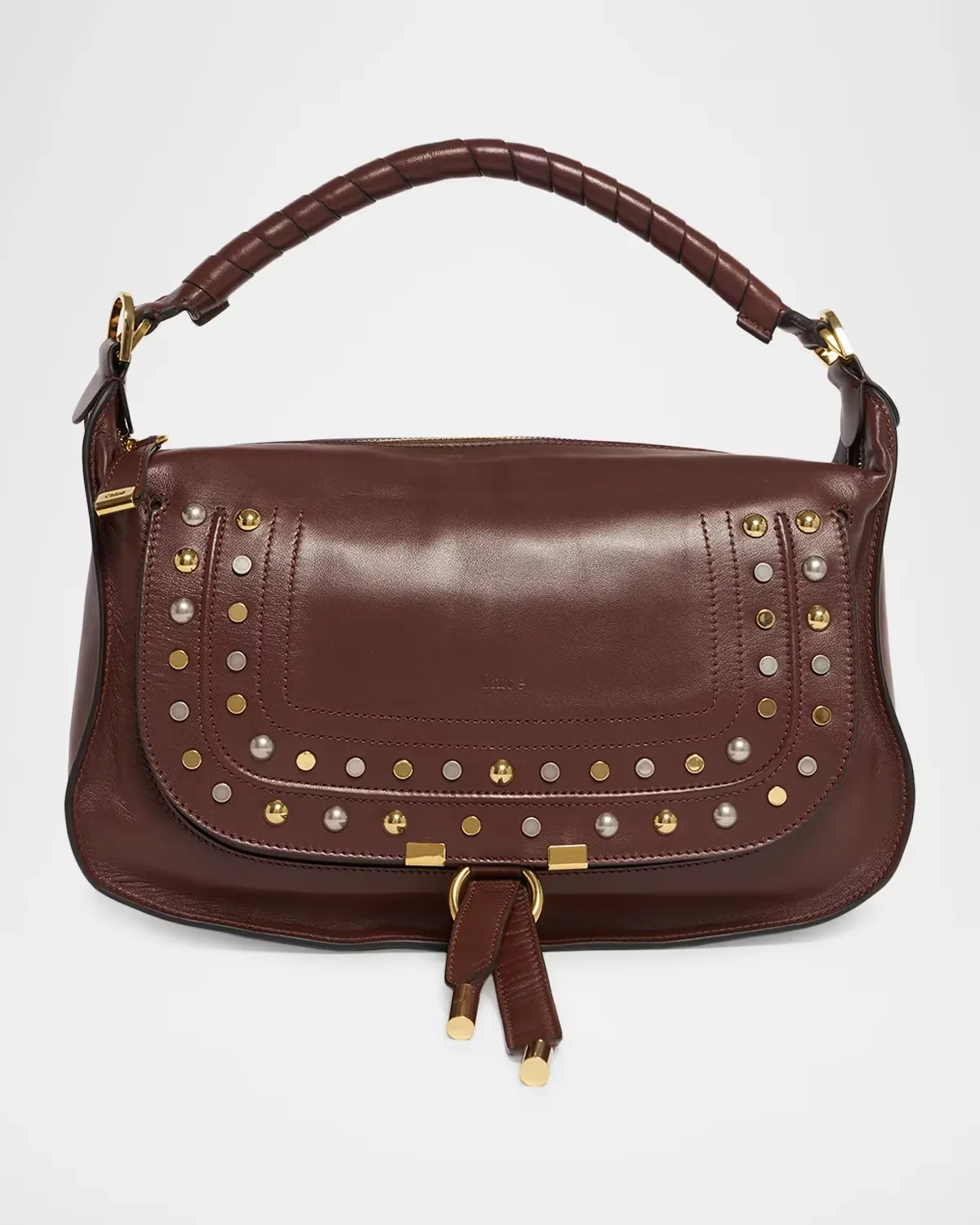 Marcie Medium Leather Top Handle Bag by Chloé
