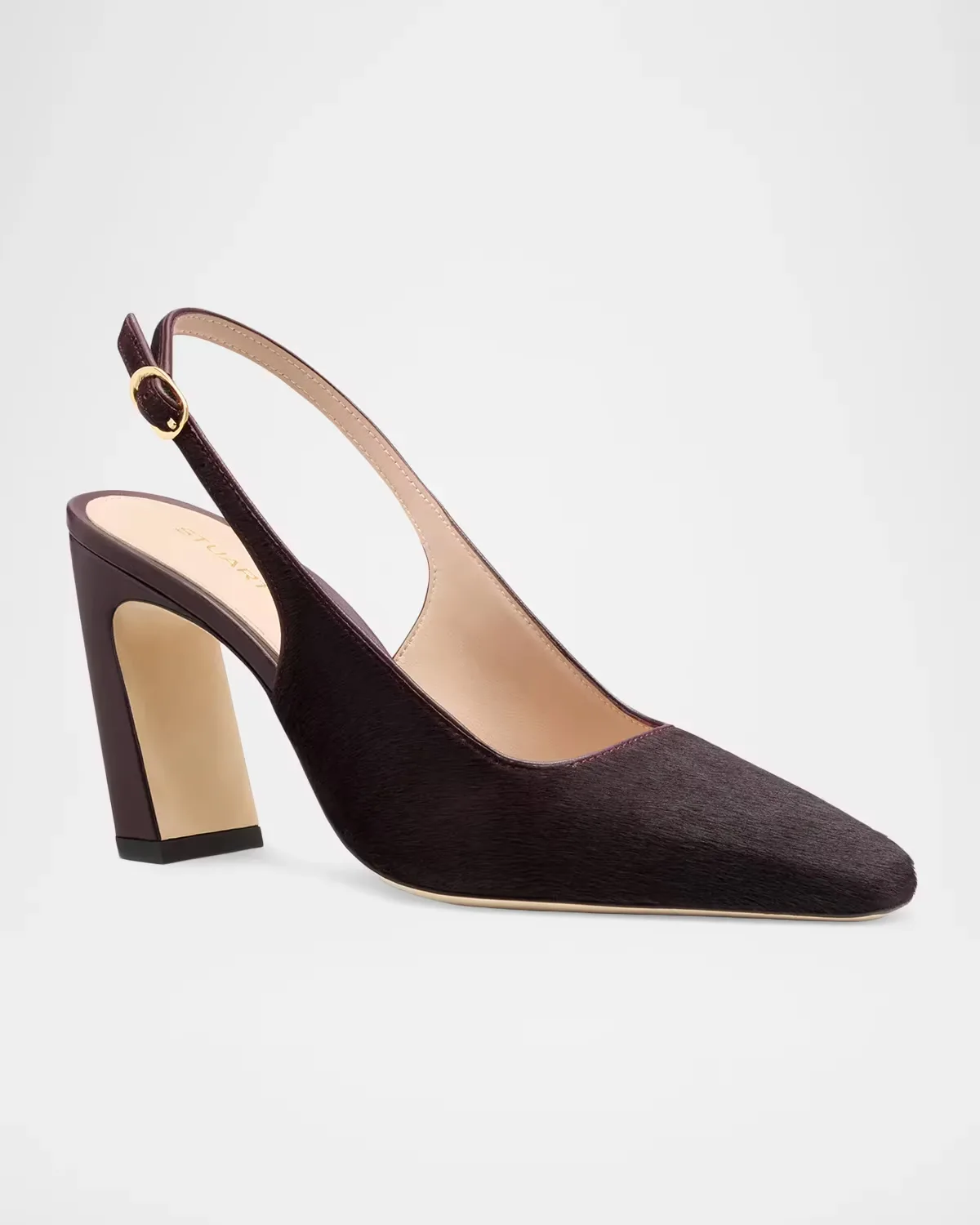 Stassi 85MM Suede Slingback Pumps by Stuart Weitzman
