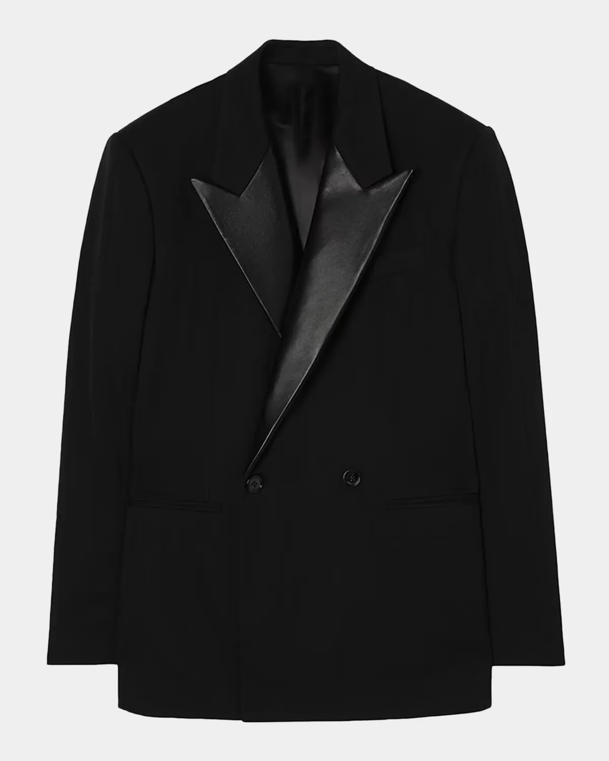 Slim Fit Wool Satin-Lapel Tuxedo Jacket by Burberry