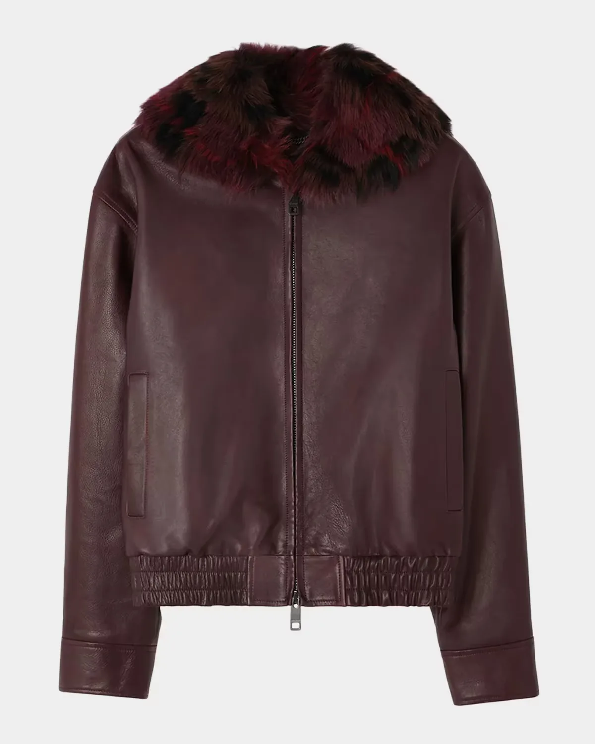 Latchford Shearling-Collar Leather Jacket by Burberry