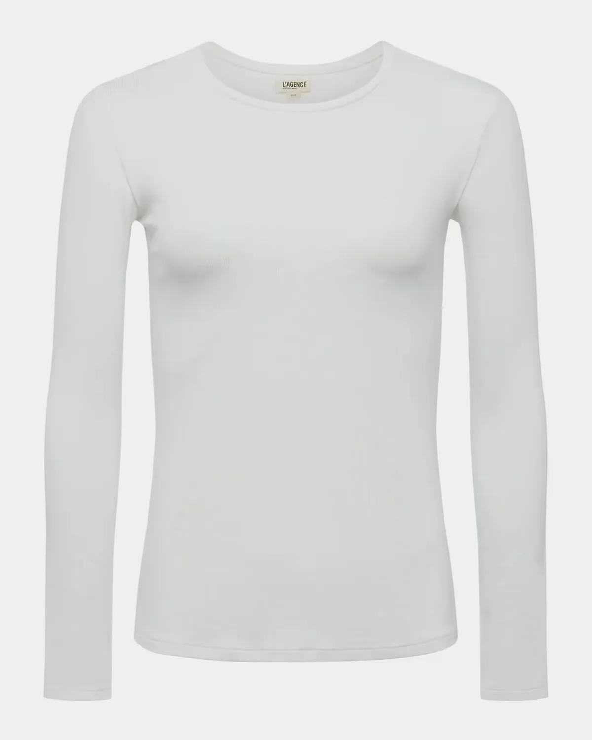 Tess Rib-Knit Crewneck T-Shirt by L & apos;AGENCE