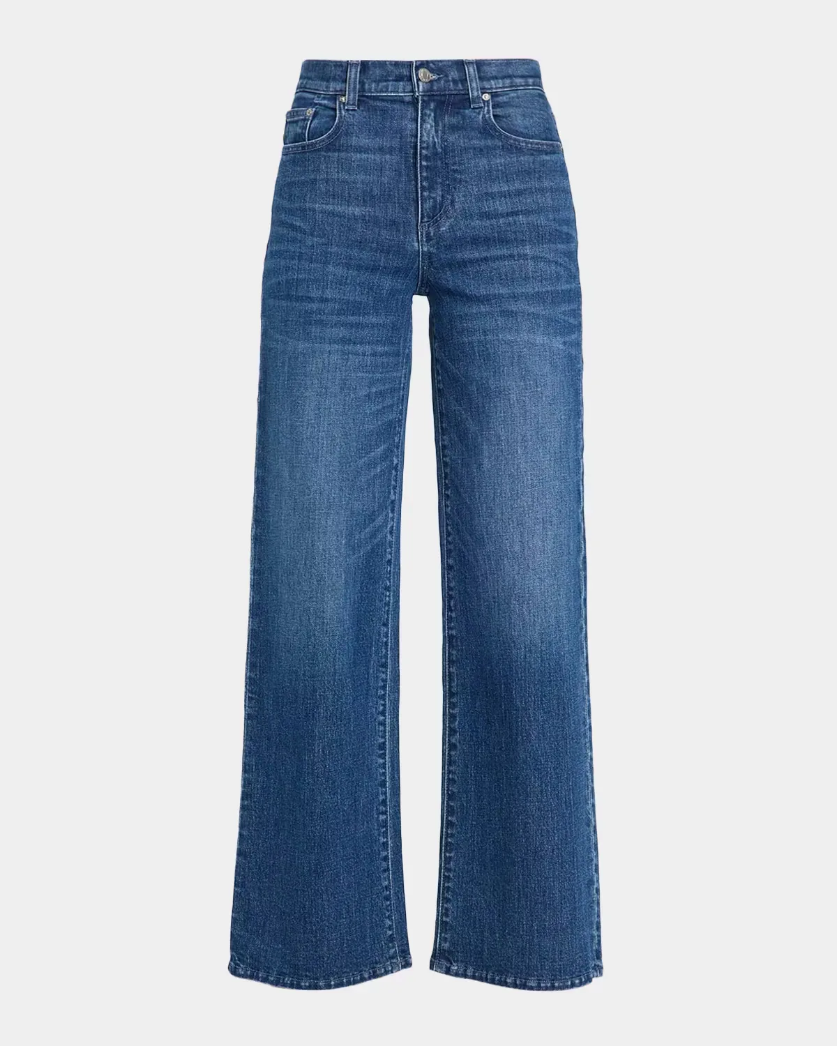 Column High-Rise Wide-Leg Jeans