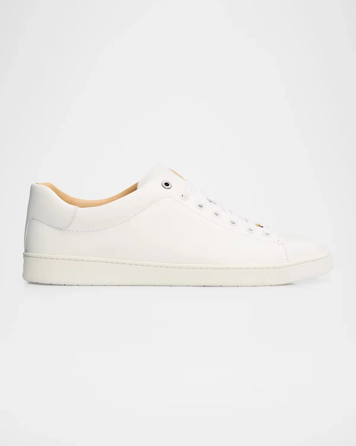 Grained Leather Low-Top Sneakers