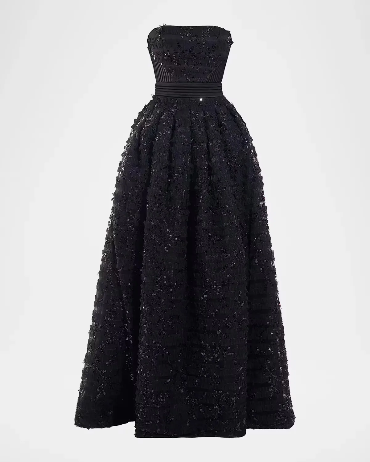 Doll Sequined A-Line Gown by Zhivago