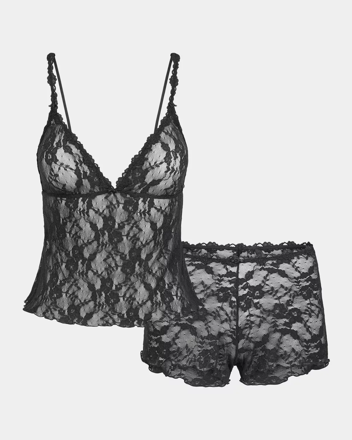 Stretch Lace Cami and Short Set by SKIMS