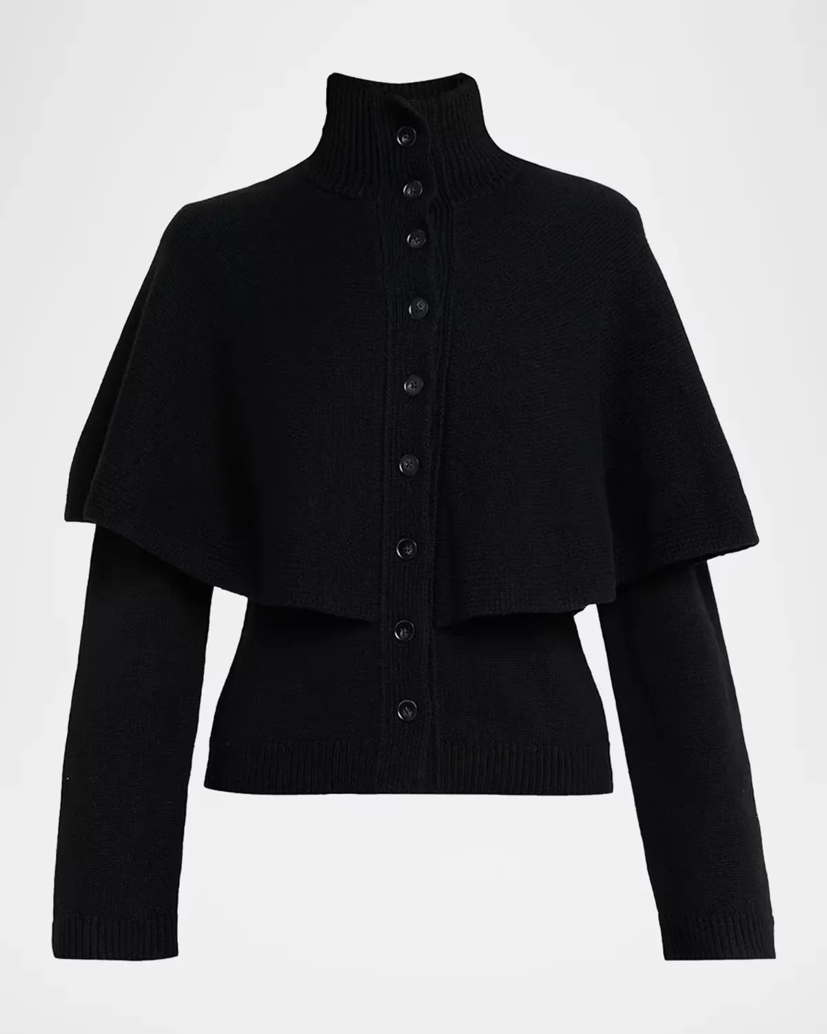 Wool-Blend Turtleneck Cape by Vince