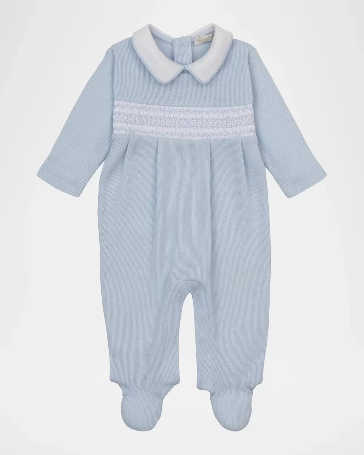 Smocked Cotton Footie by Kissy Kissy